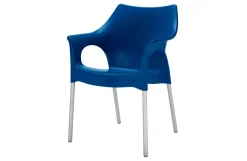 Set van 4 - Scab Ola stapelbare kunststof tuinstoel - Blauw