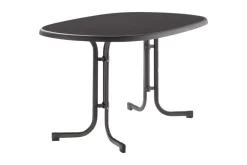 Sieger Boulevard ovale klaptafel 90x140 cm. - Antraciet