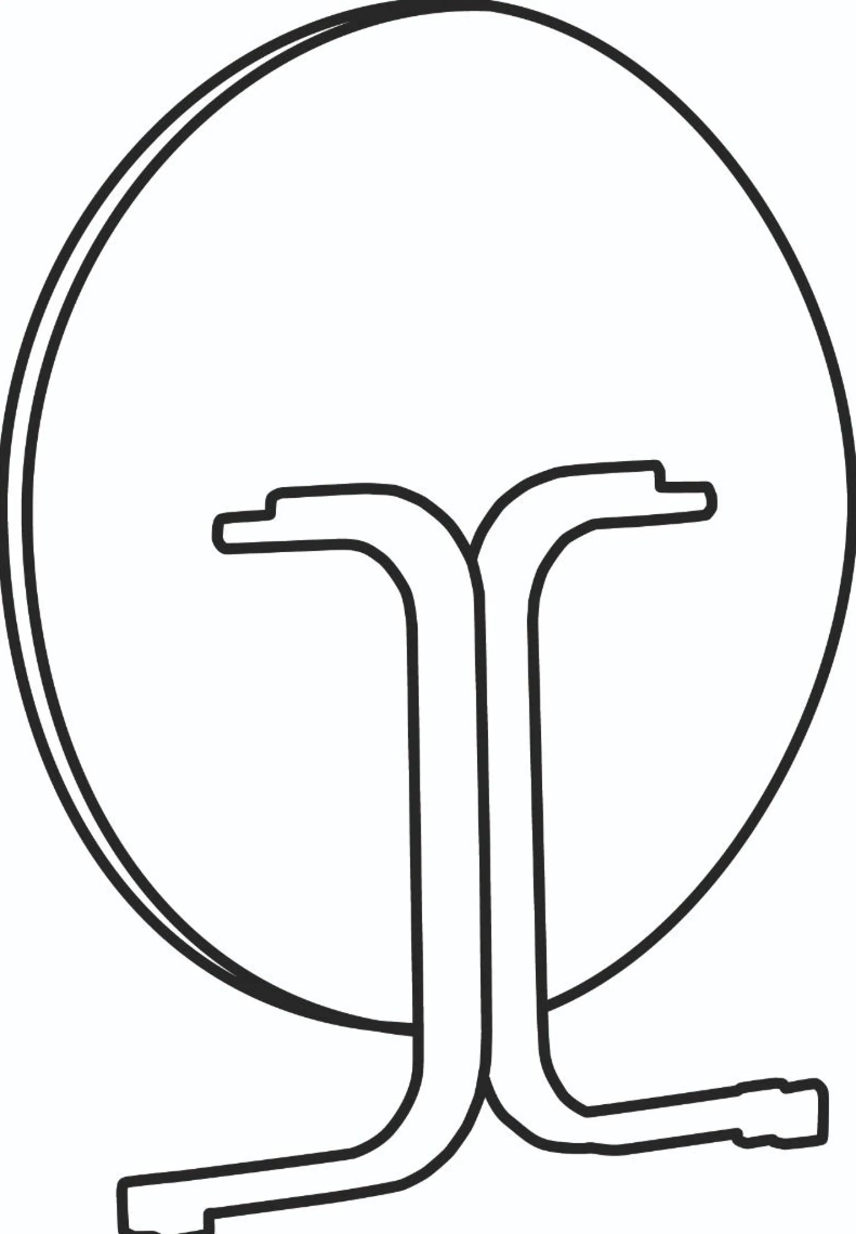 Sieger Boulevard ronde klaptafel Ø86 cm. - Antraciet