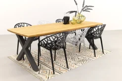 Siesta Crystal stapelbare stoel - Black transparant