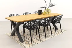 Siesta Crystal stapelbare stoel - Black transparant