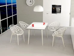 Siesta Crystal stapelbare tuinstoel - Wit
