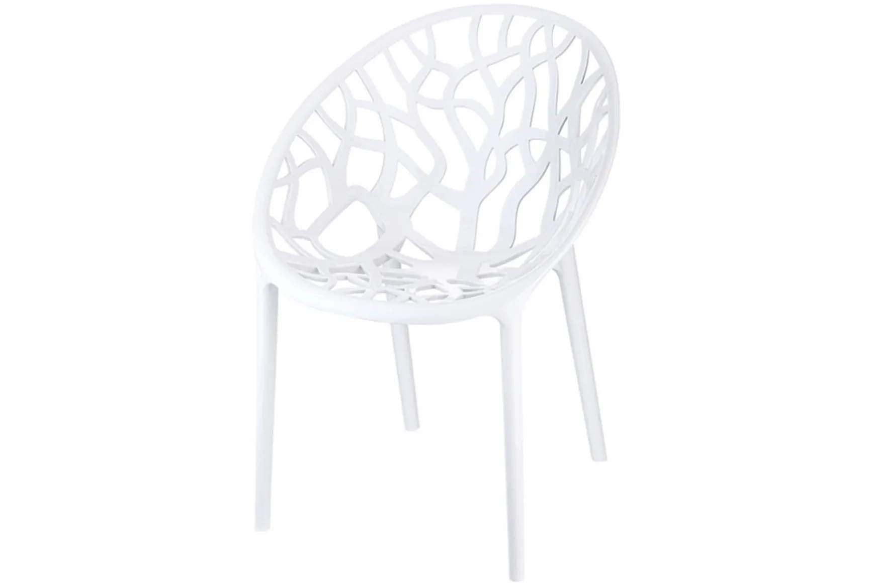 Siesta Crystal stapelbare tuinstoel - Wit