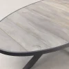 Silva tuintafel houtlook/keramiek - Ovaal - 240x115 cm.