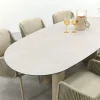 4SO Bernini/Denia 6-persoons organische tuinset 240x105 cm. - Latte