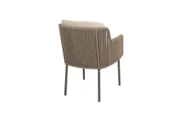 4SO Bernini/Prado Deens ovale 6-persoons tuinset 240x105 cm. - Terre