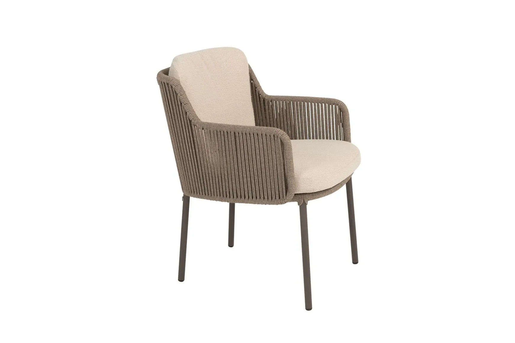 4SO Bernini/Prado Deens ovale 6-persoons tuinset 240x105 cm. - Terre