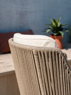 4SO Bernini/Prado Deens ovale 6-persoons tuinset 240x105 cm. - Terre