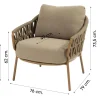 4SO Biarritz low dining tuinstoel - Amber (1 stuk)