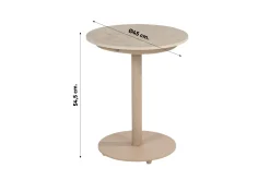 4SO Boaz koffietafel Ø45 cm. - Latte