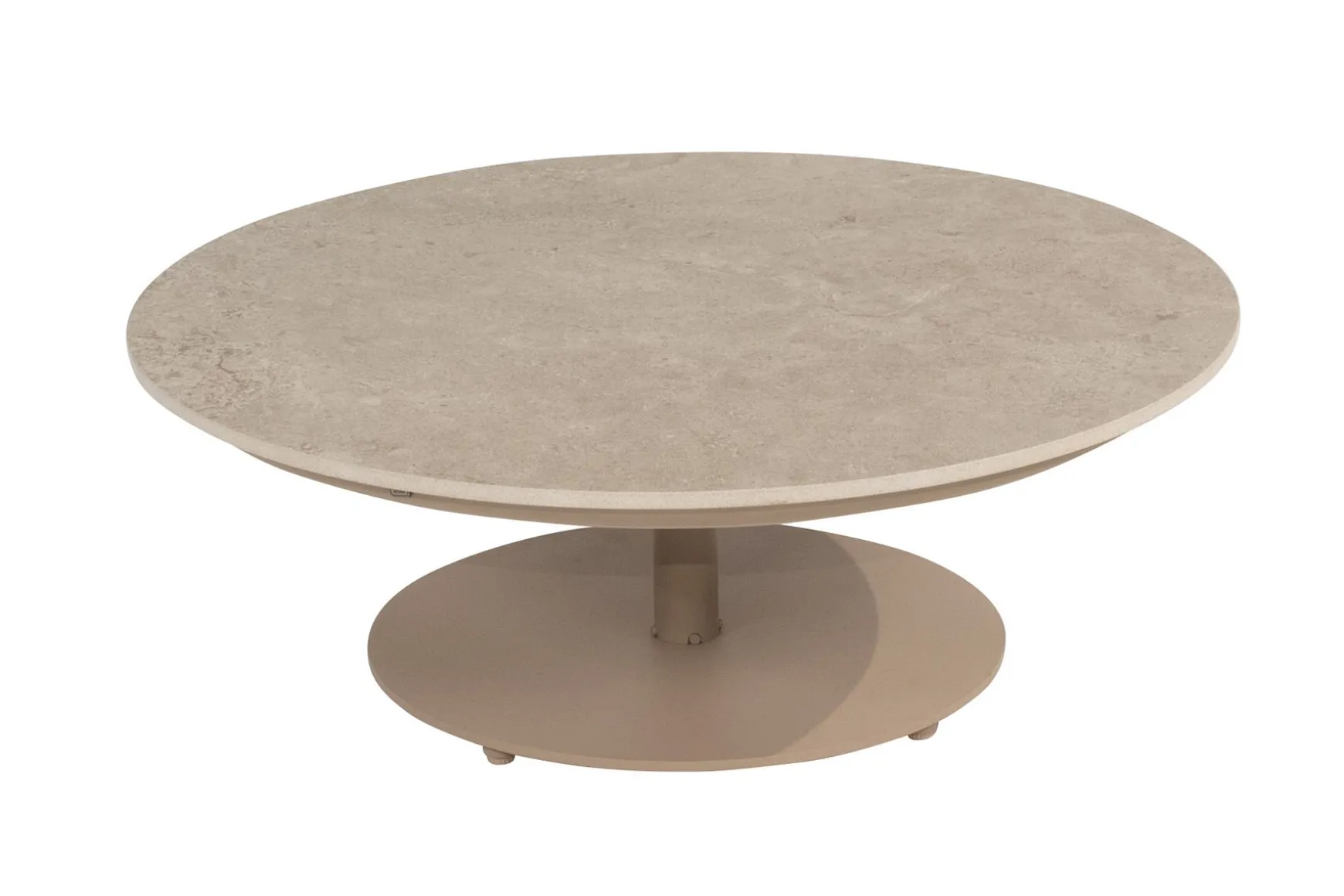 4SO Boaz koffietafel Ø80 cm. - Latte