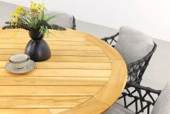 4SO Calpi/Prado 160 cm. ronde tuinset - 7-delig