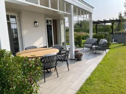 4SO Calpi/Prado 160 cm. ronde tuinset - 7-delig