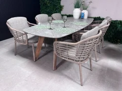 4SO Como/Montana 6-persoons tuinset Deens ovaal - SHOWMODEL DUIVEN