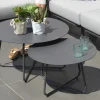 4SO Dali ronde aluminium loungetafel Ø73 cm. - Antraciet