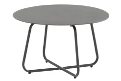 4SO Dali ronde aluminium loungetafel Ø73 cm. - Antraciet