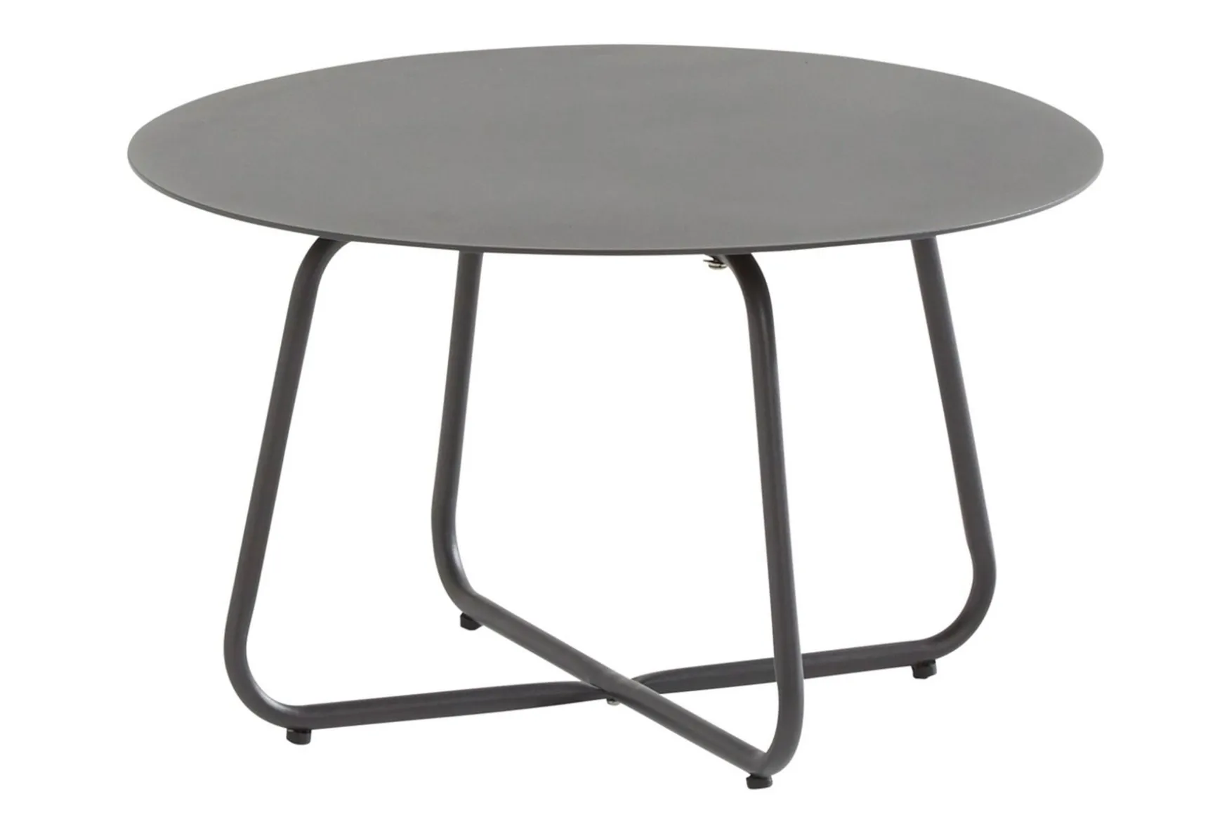 4SO Dali ronde aluminium loungetafel Ø73 cm. - Antraciet