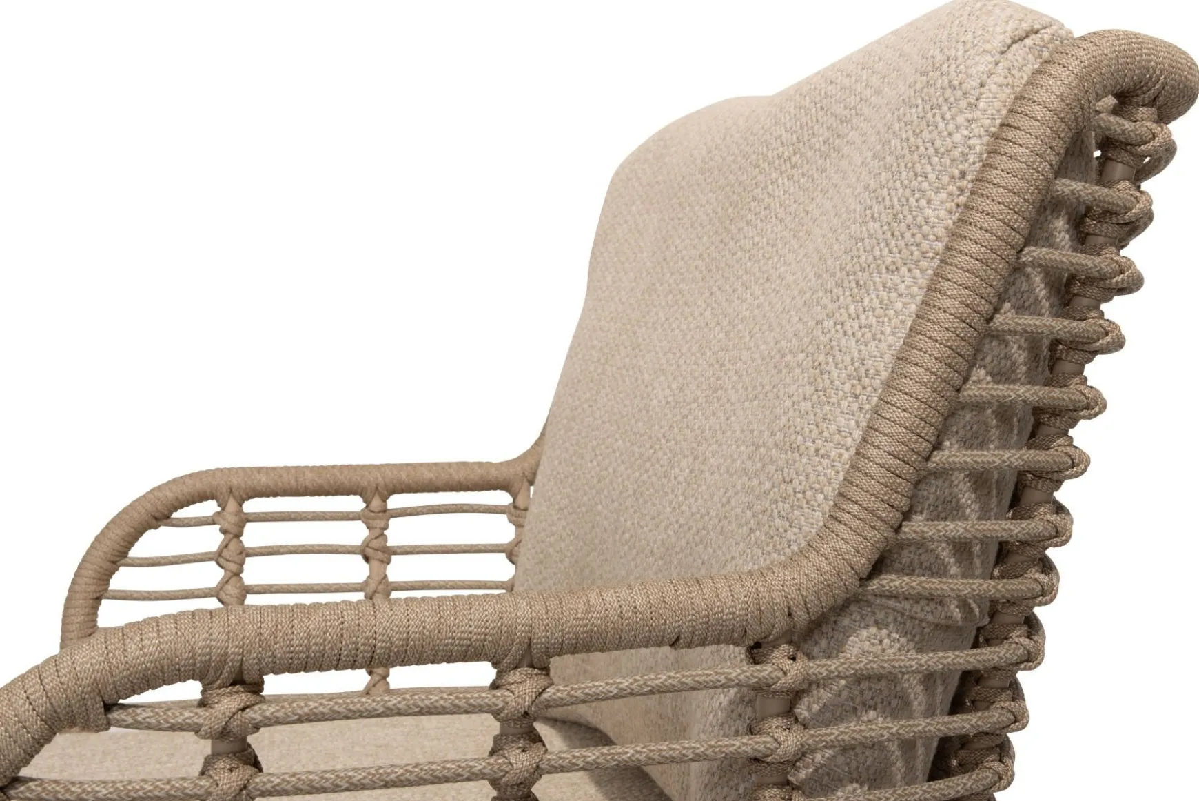 4SO Fabrice/Prado Deens ovale 6-persoons tuinset 240x105 cm. - Latte