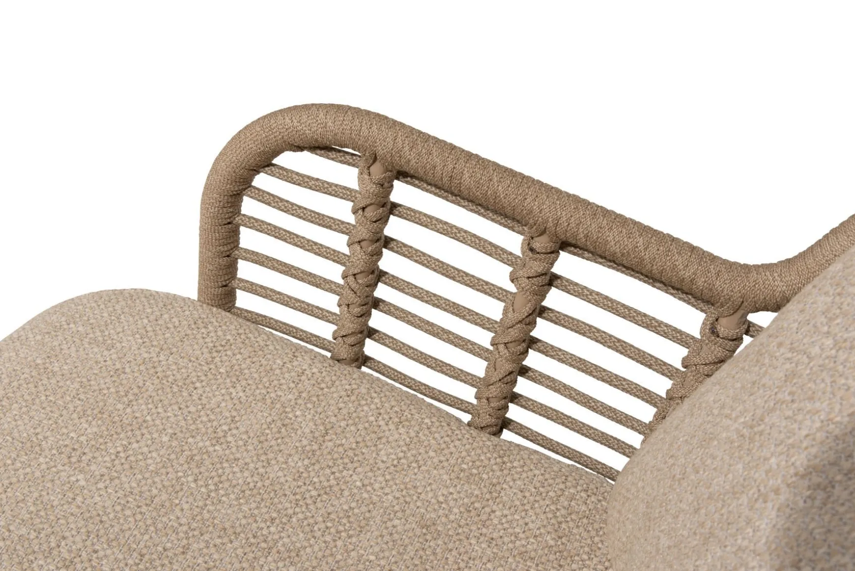 4SO Fabrice/Prado Deens ovale 6-persoons tuinset 240x105 cm. - Latte