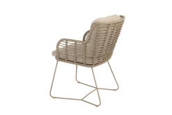 4SO Fabrice/Prado Deens ovale 6-persoons tuinset 240x105 cm. - Latte