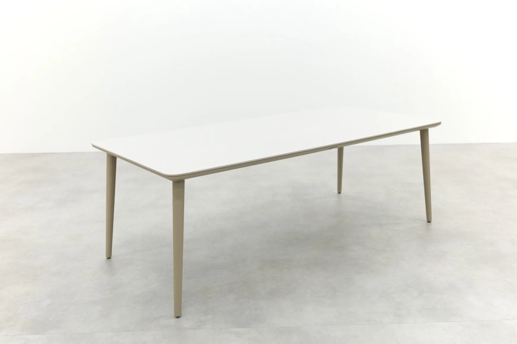 Sofia dining tuintafel keramiek 220x100 cm. - Latte