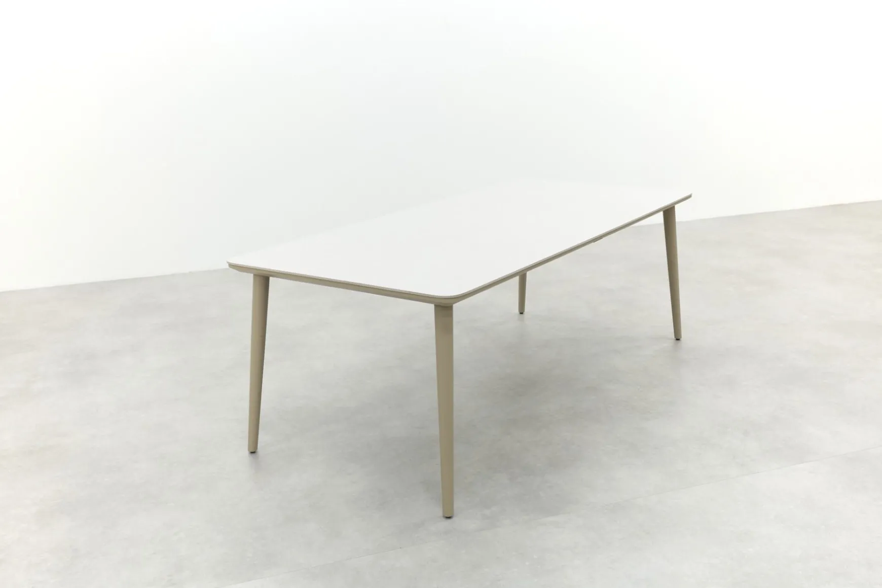 Sofia dining tuintafel keramiek 220x100 cm. - Latte