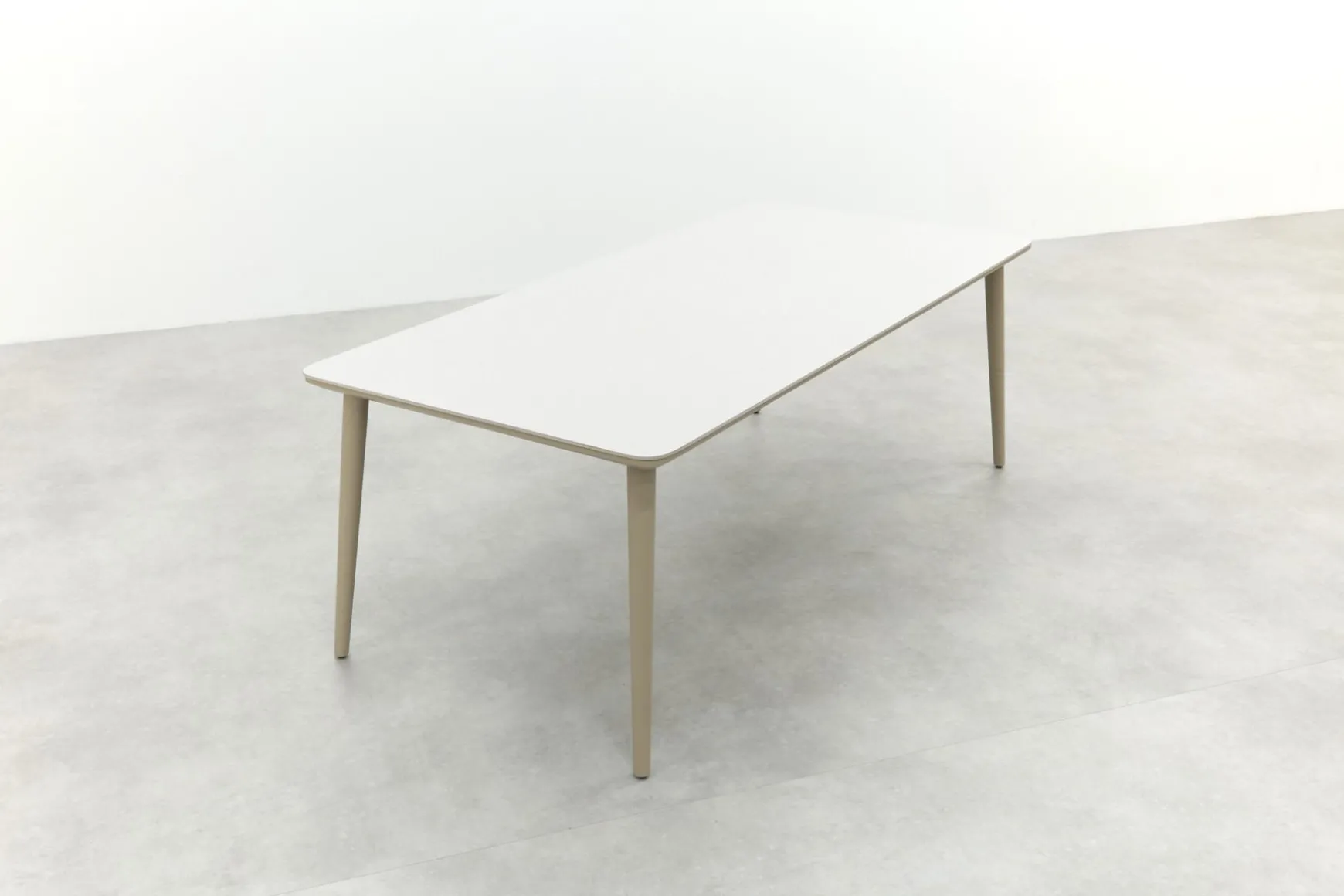 Sofia dining tuintafel keramiek 220x100 cm. - Latte
