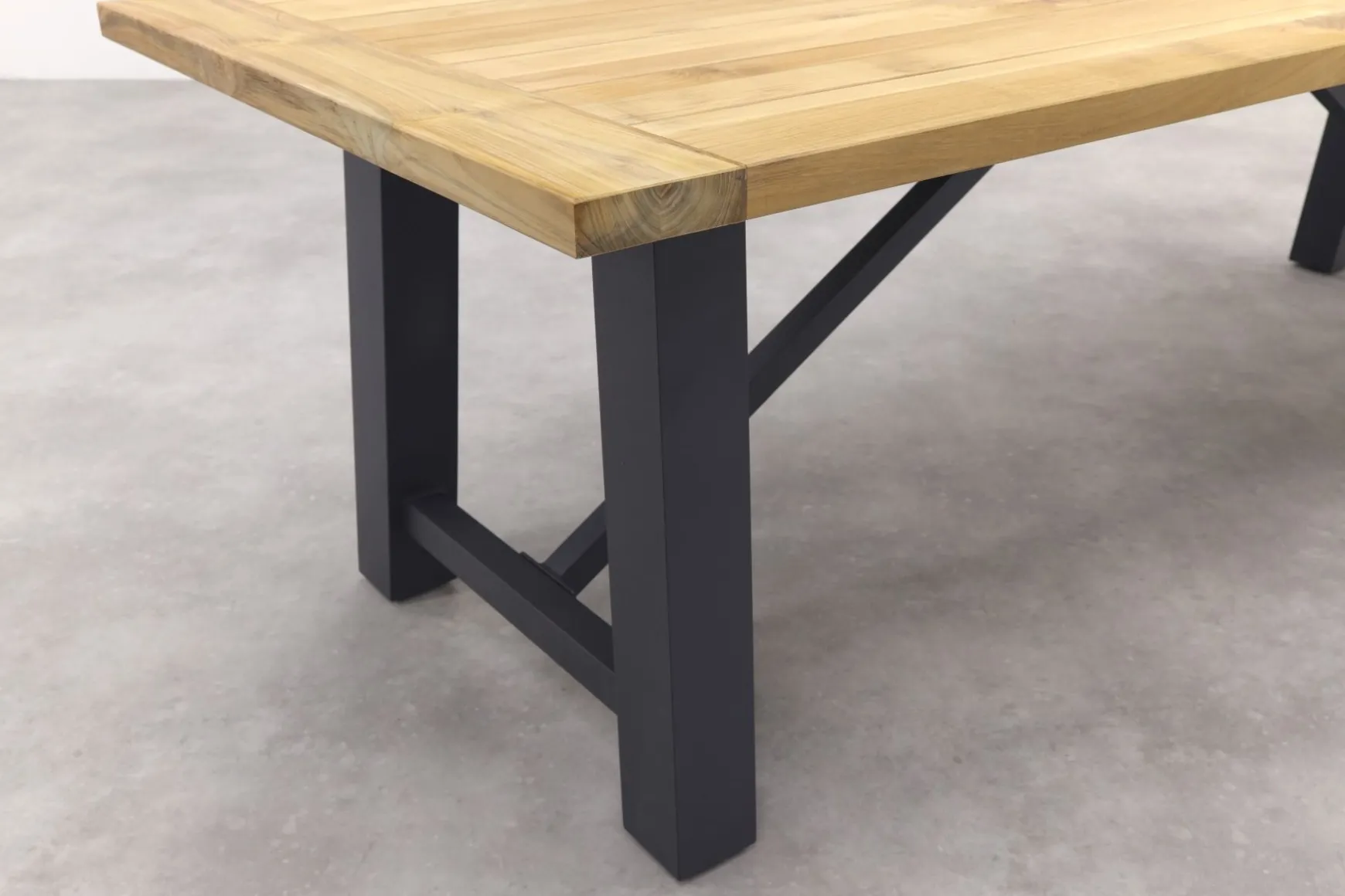 Solaro/Keltex verstelbare tuinset 265x101 cm. (7-delig) - Teak/Zand