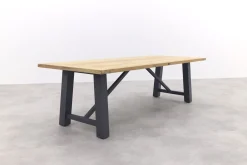 Solaro/Keltex verstelbare tuinset 265x101 cm. (7-delig) - Teak/Zand