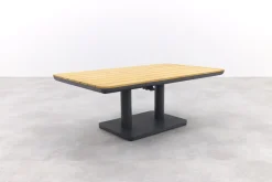 Solaro/Medina up&down verstelbare (5-persoons) stoel-bank loungeset - Zand / Teak