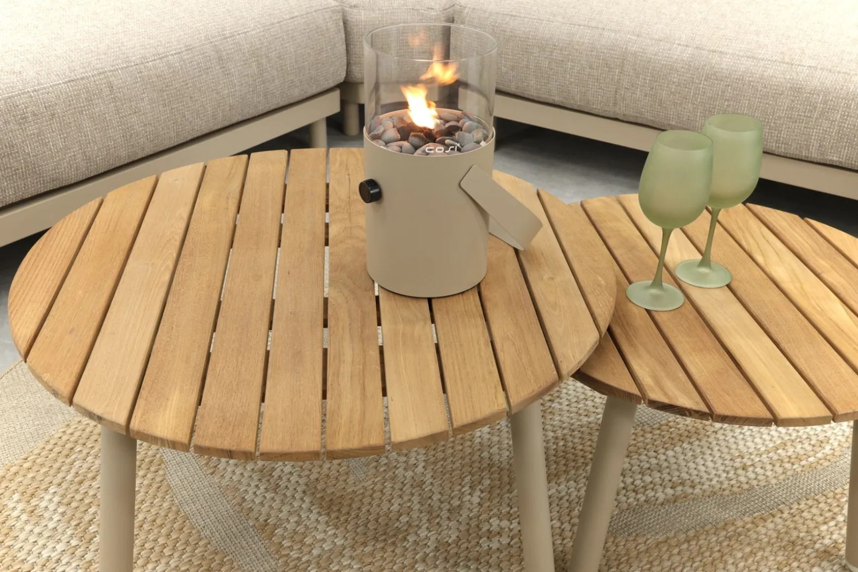 4SO Mykonos/Mindo organische loungeset - Latte