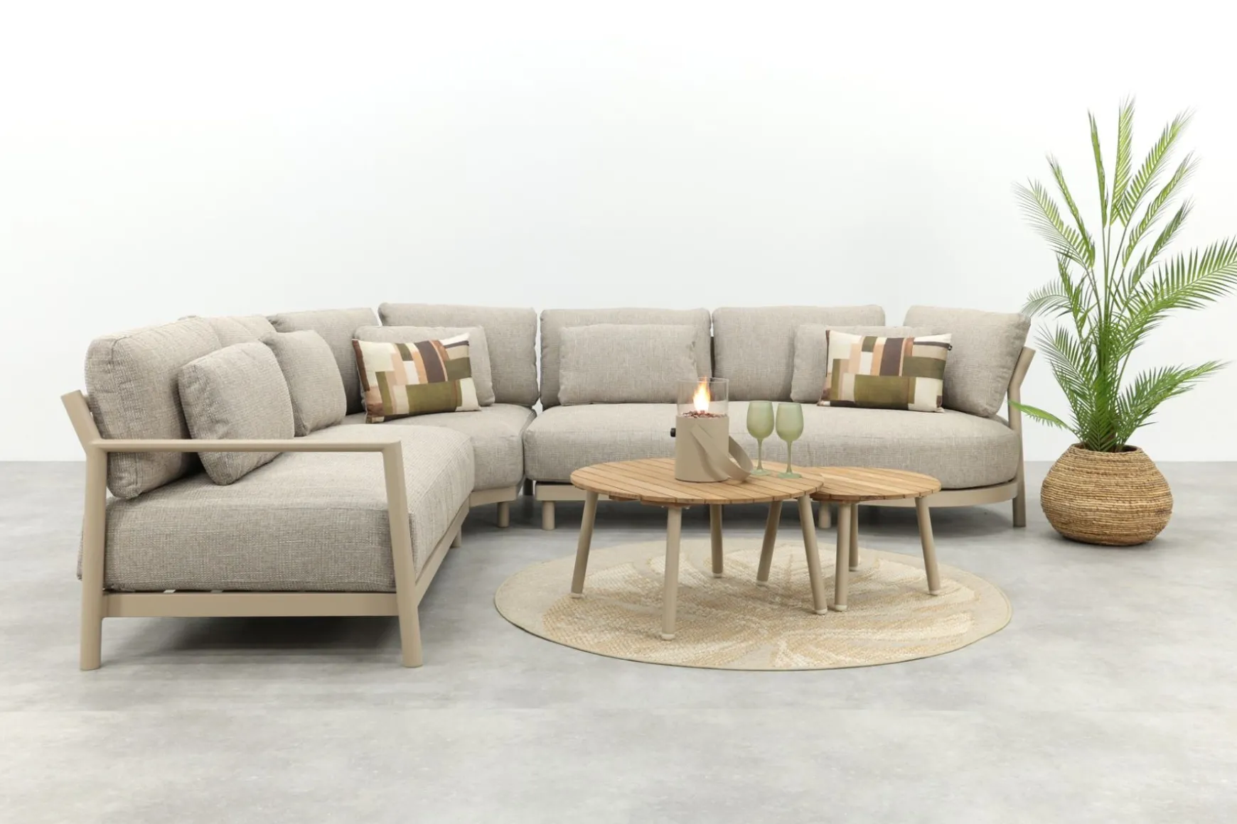 4SO Mykonos/Mindo organische loungeset - Latte