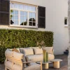 4SO Mykonos organische loungeset incl. stoel - Latte