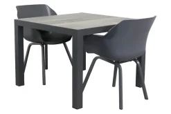 Sophie Element/Kings 2-persoons 100x100 cm. dining tuinset - Antraciet