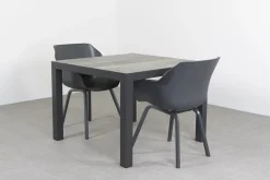 Sophie Element/Kings 2-persoons 100x100 cm. dining tuinset - Antraciet