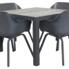 Sophie Element/Kings 4-persoons 100x100 cm. dining tuinset - Antraciet