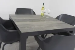 Sophie Element/Kings 4-persoons 100x100 cm. dining tuinset - Antraciet