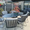 4SO Privada ovale tuintafel - HPL slate antraciet - 240x107 cm. OP=OP