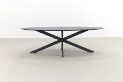 4SO Privada ovale tuintafel - HPL slate antraciet - 240x107 cm. OP=OP