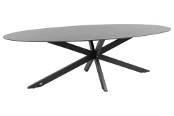4SO Privada ovale tuintafel - HPL slate antraciet - 240x107 cm. OP=OP