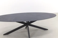 4SO Privada ovale tuintafel - HPL slate antraciet - 240x107 cm. OP=OP