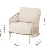 4SO Puccini/Canto loungestoelen set - Latte