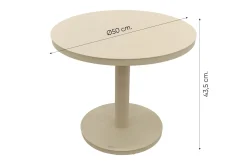 4SO Puccini/Canto loungestoelen set - Latte
