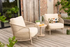 4SO Puccini/Canto loungestoelen set - Latte