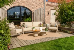 4SO Puccini/Demi stoel-bank loungeset (5-delig) - Latte
