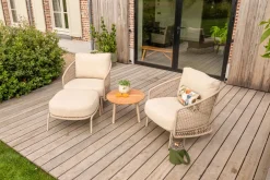 4SO Puccini/Mindo loungestoelen set - Latte
