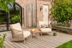4SO Puccini/Mindo loungestoelen set - Latte