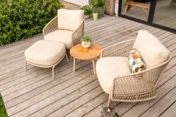 4SO Puccini/Mindo loungestoelen set - Latte