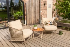 4SO Puccini/Mindo loungestoelen set - Latte