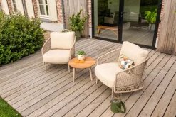 4SO Puccini/Mindo loungestoelen set - Latte